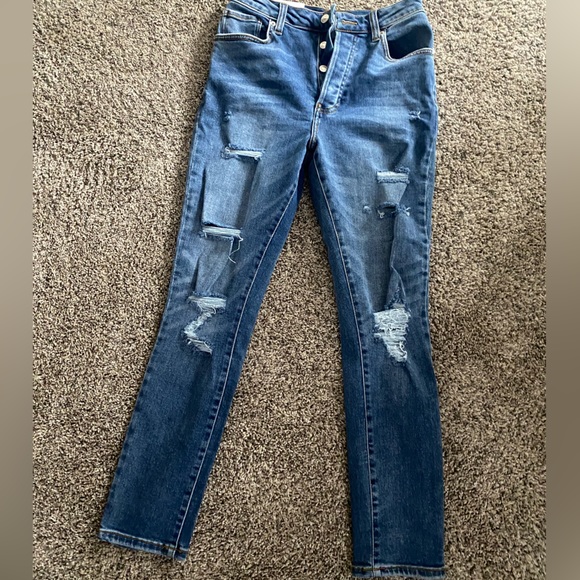 Forever 21 Westwood Distressed Mom Jeans - Picture 2 of 4